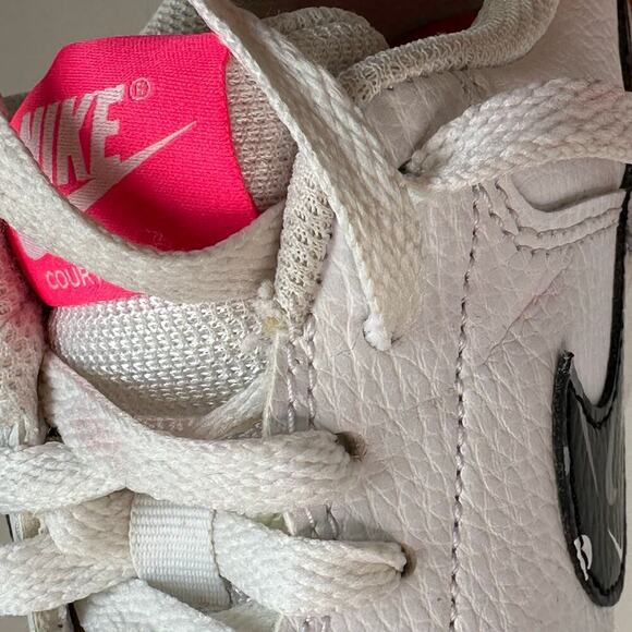 Nike Court Vision Low with Pink Detail and Swooshfetti Logo - Picture 9 of 9